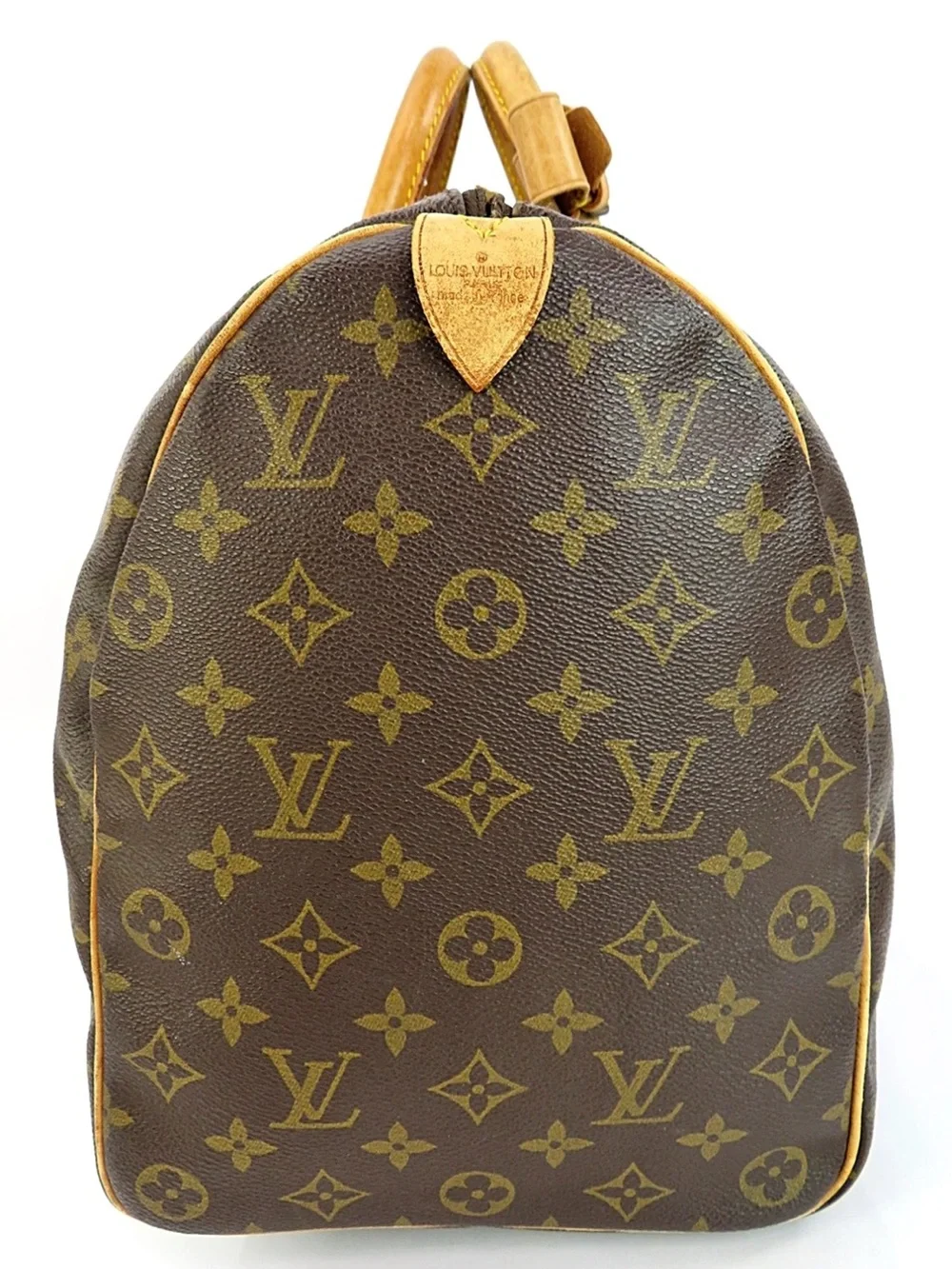 Louis Vuitton Monogram Canvas Duffel with Tan Leather Trim